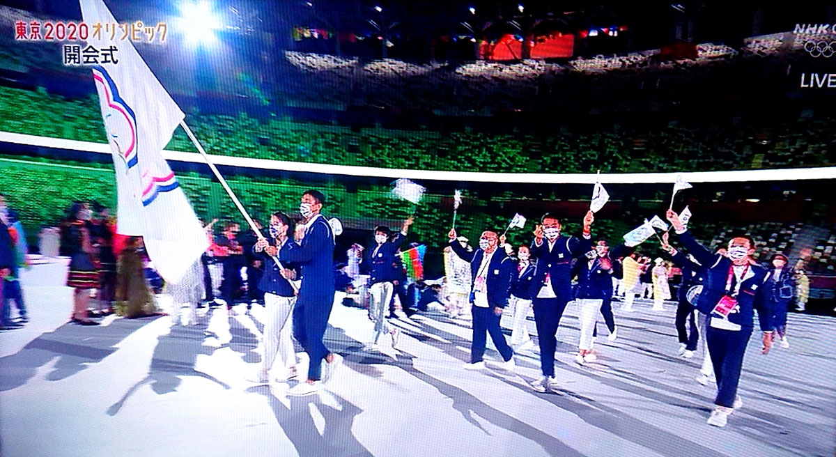 東京オリンピック開会式、国名はチャイニーズタイペイですが入場は五十音順で「台湾」でした